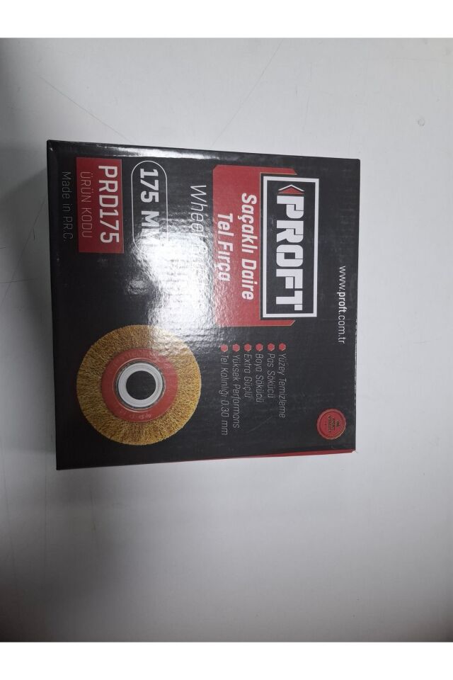 Saçaklı daire tel fırça 175 mm