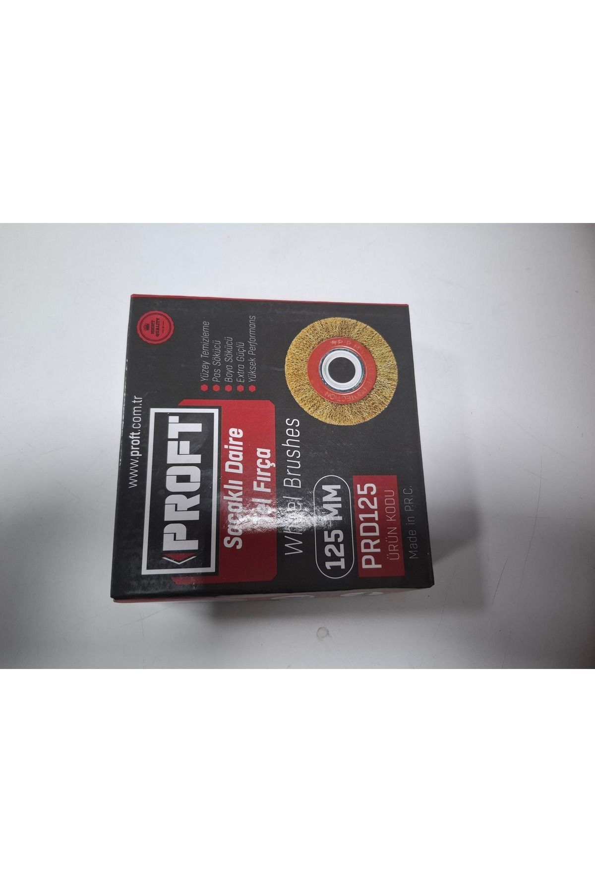 SAÇAKLI DAİRE TEL FIRÇA 125 MM
