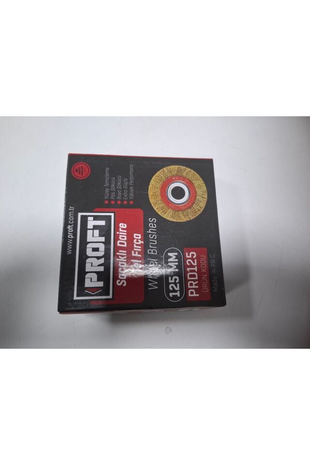 Saçaklı daire tel fırça 125 mm