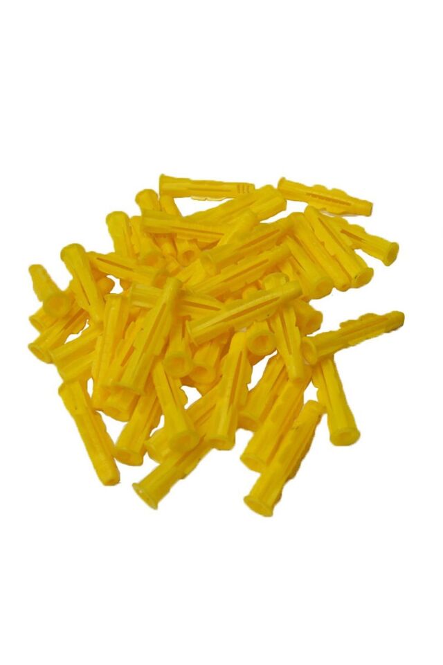 Plastik dübel sarı (100 adet) (roket dübel 10 mm) (4767) - nef4624-1293