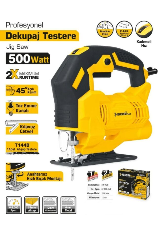 Dekupaj Testere 500 Watt