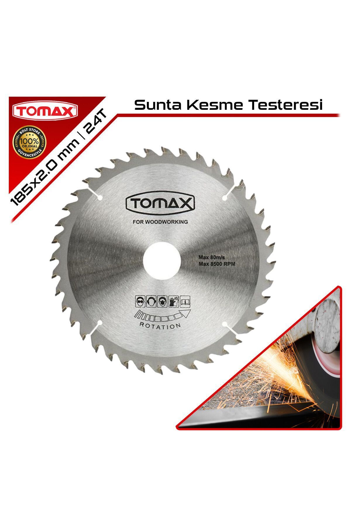 Sunta Kesme Testeresi | 24T | 185 x 2.0 mm