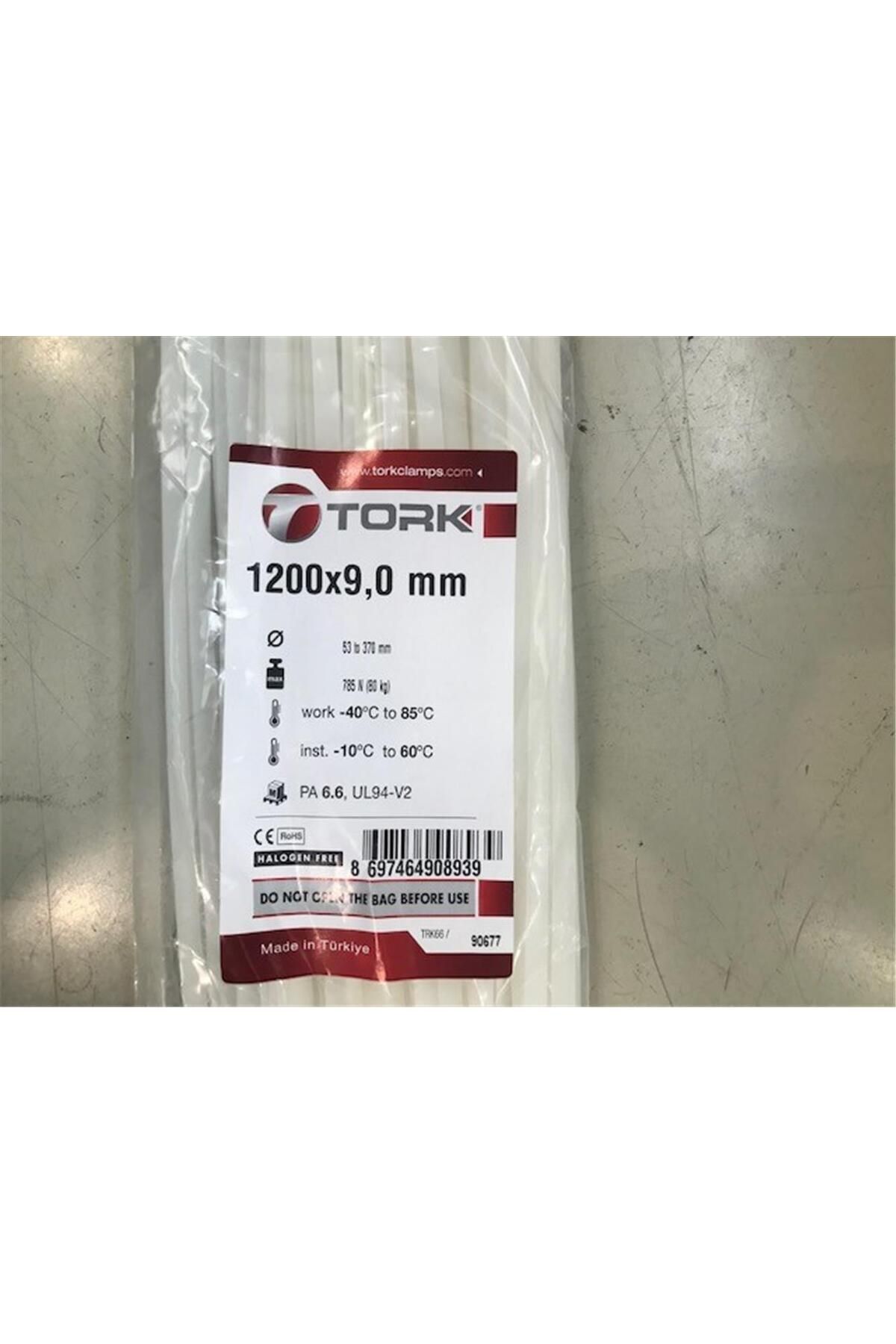 Trk-1200-90w Beyaz 100lü Kablo Bağı