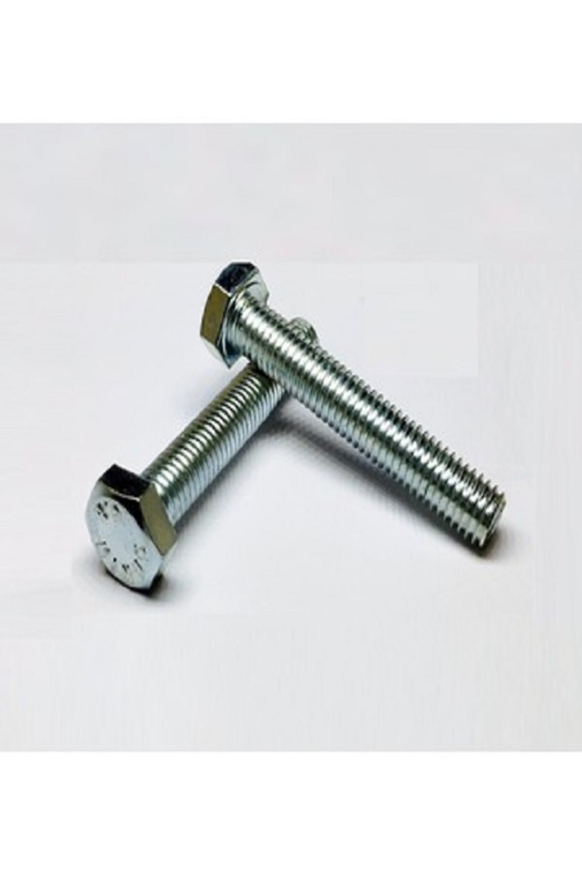 M10X35mm Anahtar baş metrik civata - beyaz - dın933 - 20 adet