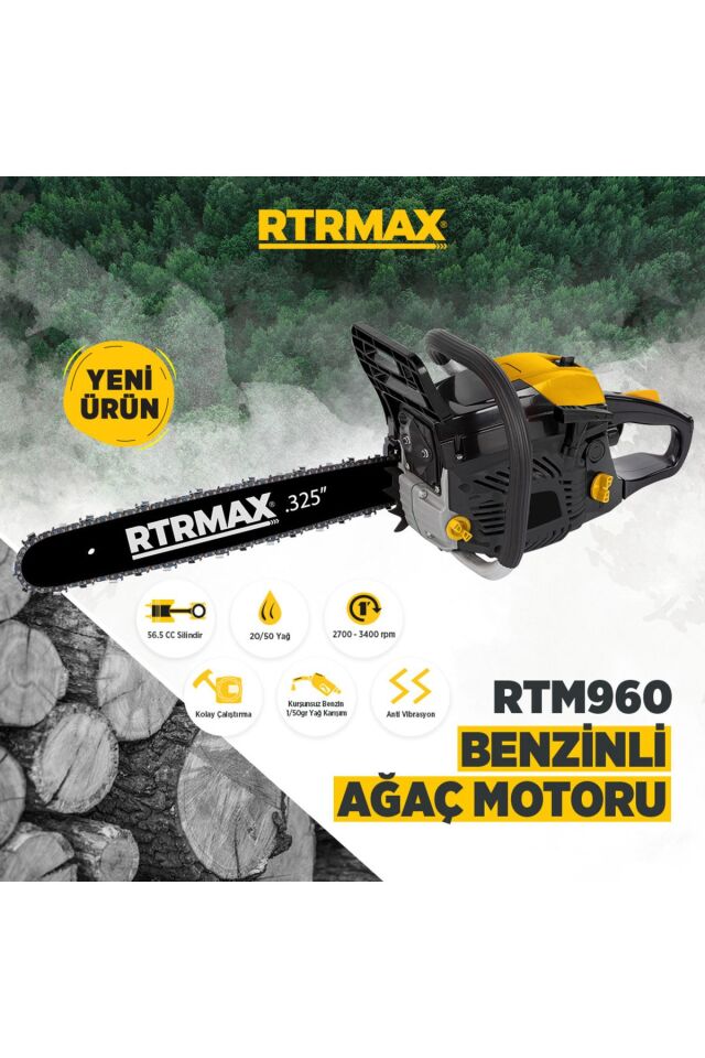 Benzinli Ağaç Motoru 45 Cm Pala 56,5 Cc