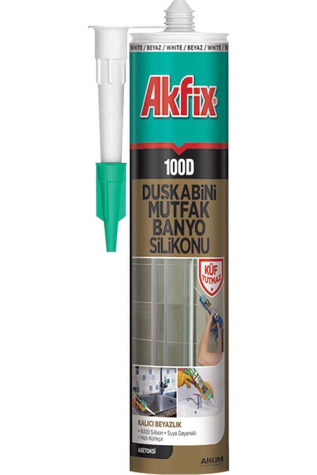 Akfix duşakabin silikonu şeffaf 280 ml