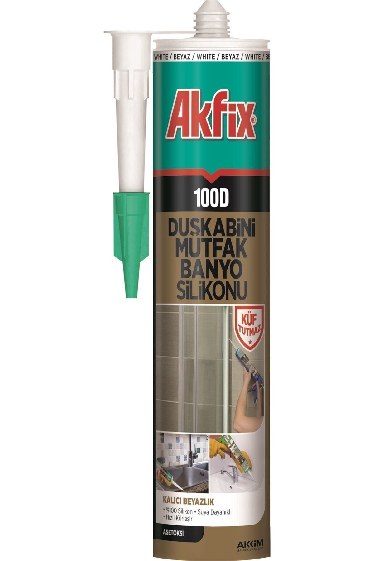 AKFİX DUŞAKABİN SİLİKONU ŞEFFAF 280 ML