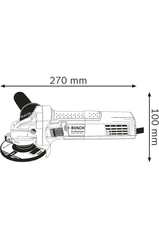 Profesyonel gws 750-115 mm avuç taşlama makinesi
