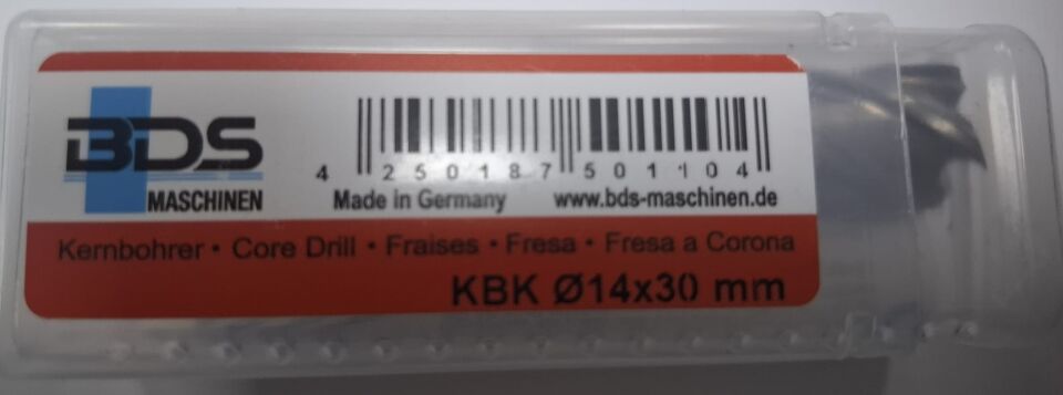 BDS Maschinen HSS KBK Manyetik Matkap Ucu KISA 14x30 mm
