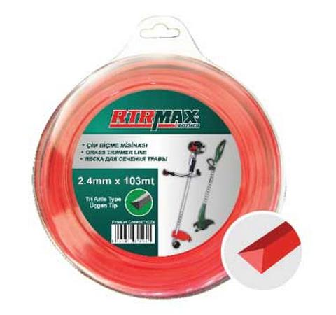 Rtrmax RTY235 Tırpan Misinası Kırmızı 3,3Mm*48Mt