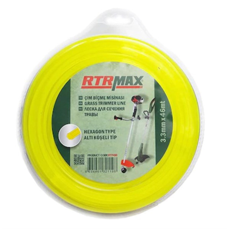 Rtrmax RTY433 Tırpan Misinası Sarı 3,3Mm*46Mt
