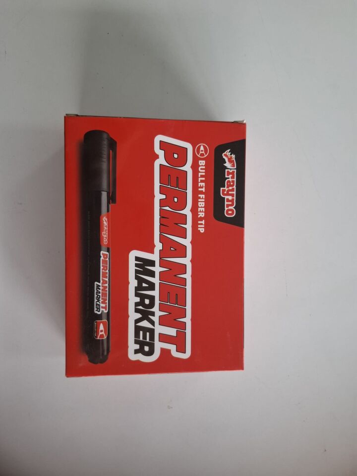 Permanent marker koli kalemi iki uçlu(siyah)