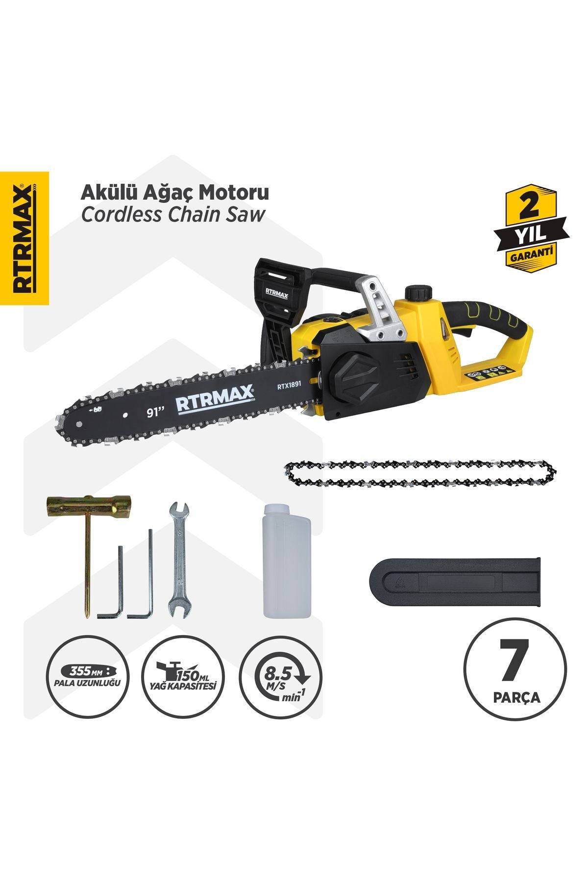 Rtx1891 Şarjlı Ağaç Kesme Motoru - Akü Hariç