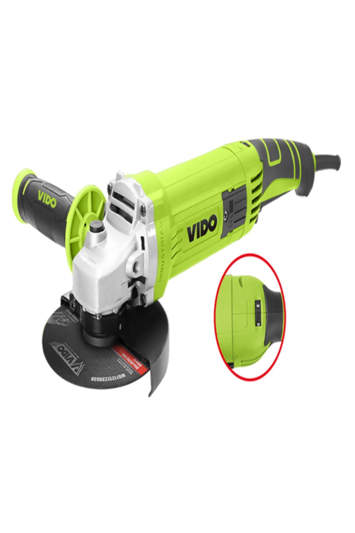 1200W 125mm 6 Kademe Hız Ayarlı Avuç İçi Taşlama