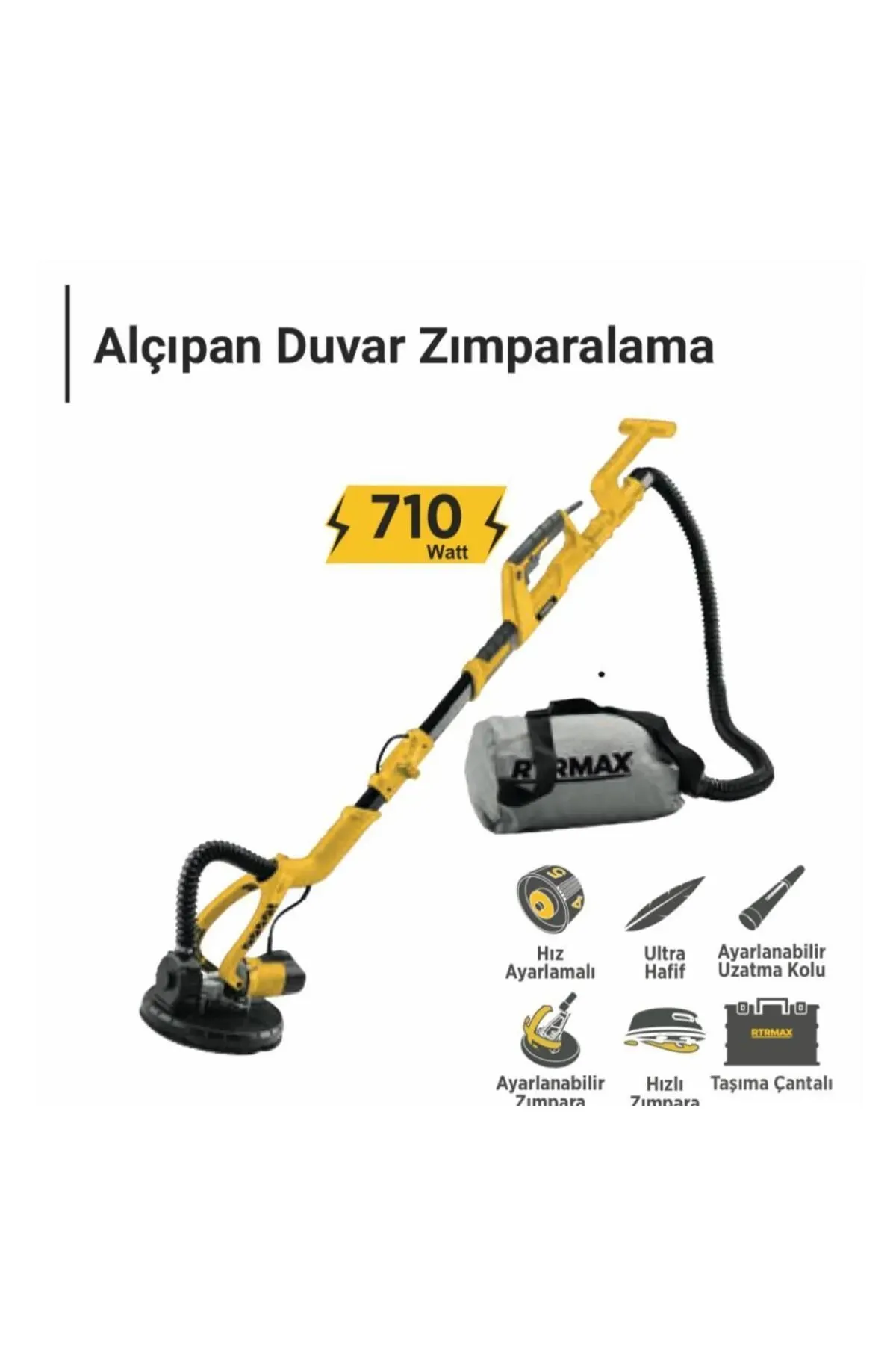 Rtrmax Alçıpan Duvar Zımparalama RTM3793