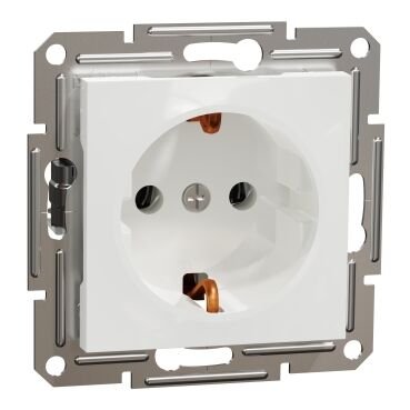 Schneıder Eph2970121 16a Asfora Beyaz Cercevesız Topraklı Prız