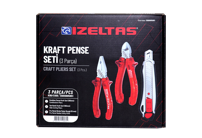 İzeltaş 3 Parça Kraft Pense Set 13000005651