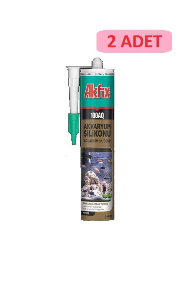 Akfix şeffaf akvaryum silikonu 280 ml sa080
