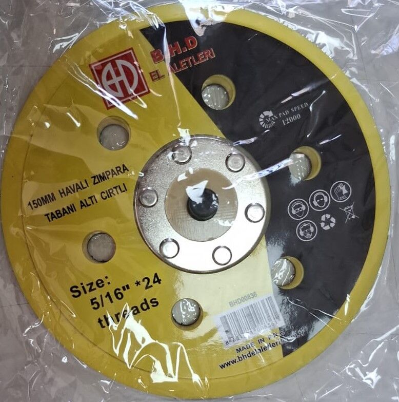 150 Mm Havalı Zımpara Tabanı Altı Cırtlı
