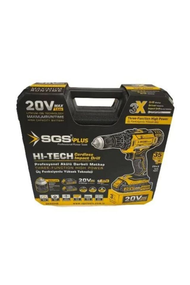 0 - 250 watt akülü darbeli matkap seti 20v 1.5ah