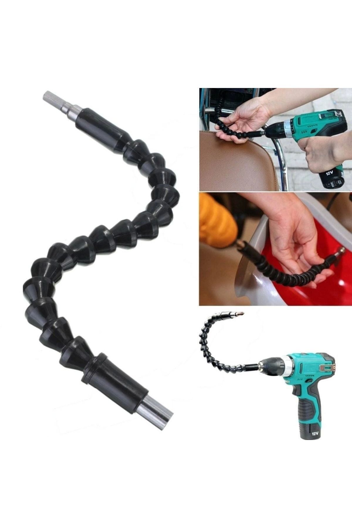 Matkap Ucu - Bükülebilir Oynar Vidalama Bits Uzatma Aparatı 30cm