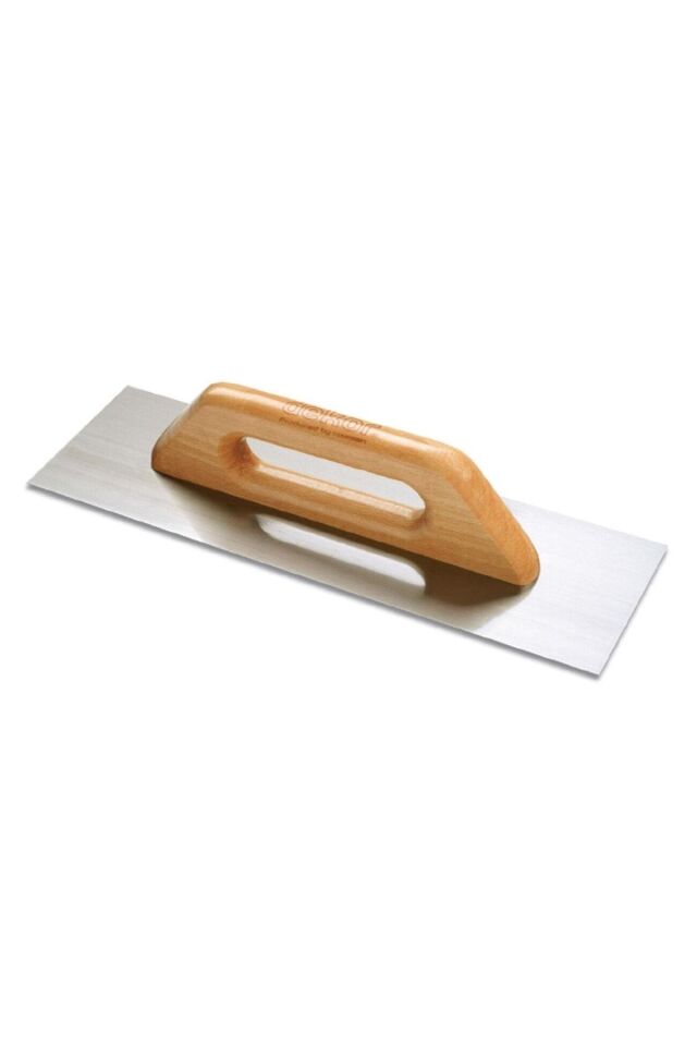 Dekor Ahşap Saplı Alçı Malası 30 Cm Paslanmaz Çelik 096