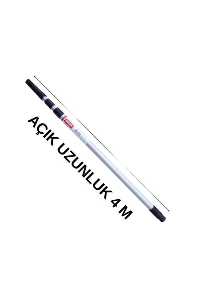 Ayarlı Hafif Alüminyum Sırık 3 Kadem 4 M