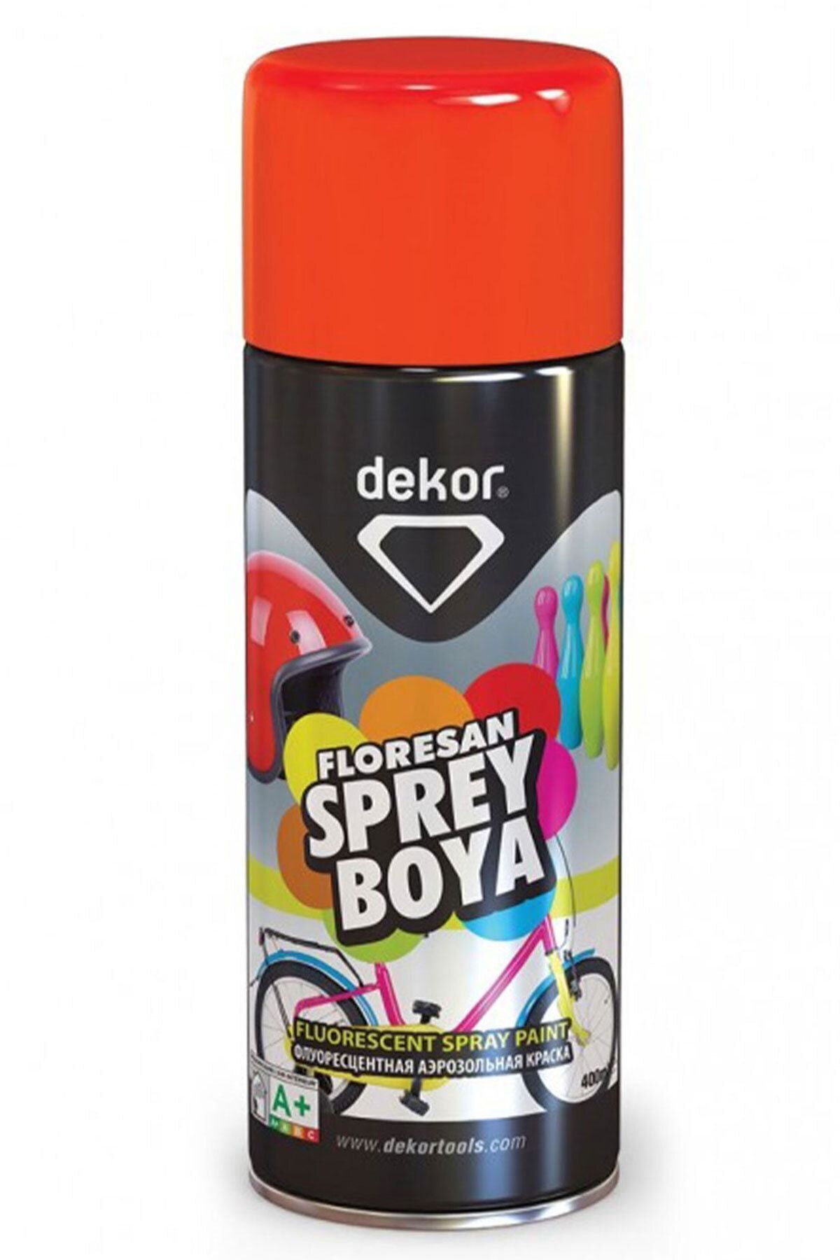 Akrilik Efektli Sprey Boya Floresan Kırmızı 400 ml