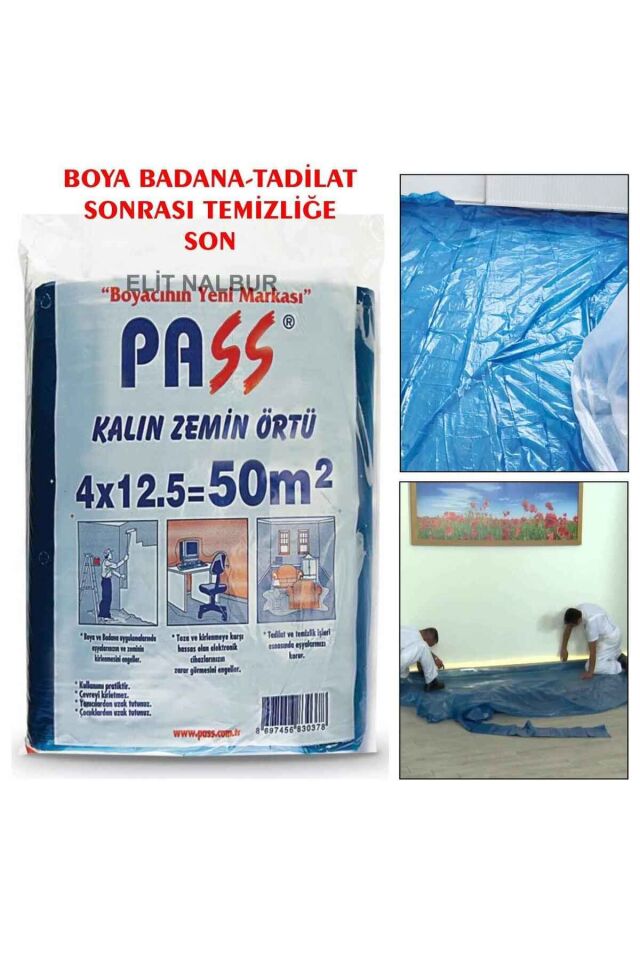 Kalın Zemin Örtüsü Branda Mavi 50m2