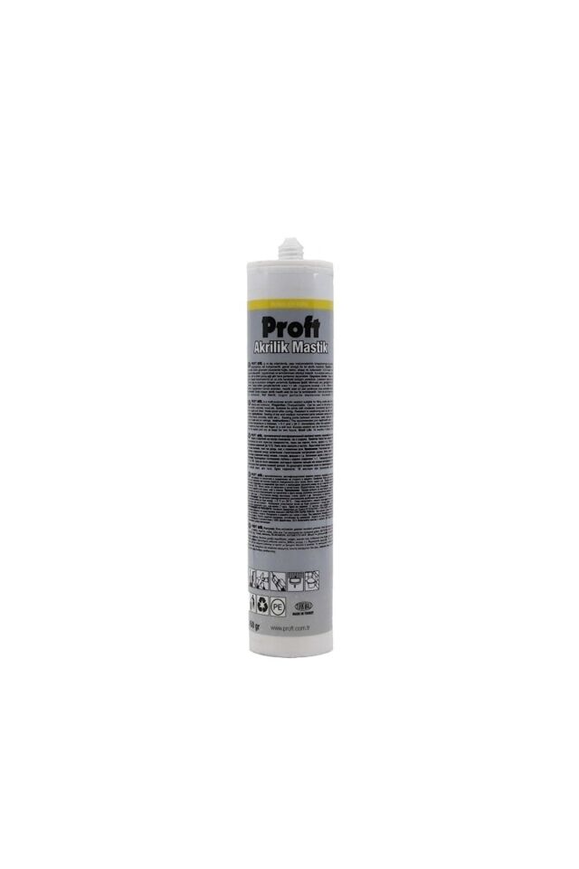 5 Adet Proft Pr100 Akrilik Mastik 450 Gr Beyaz