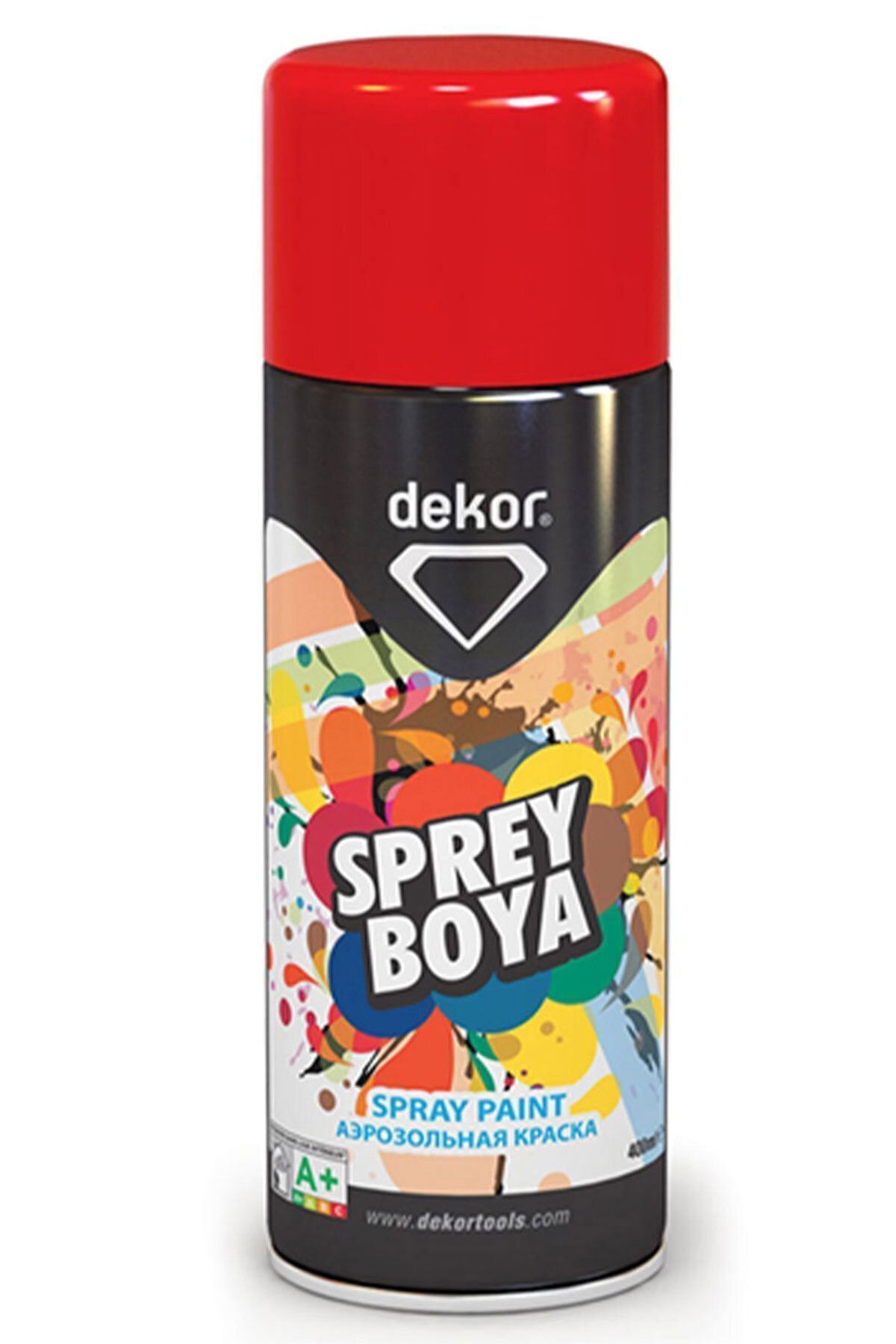 Efektli Akrilik Sprey Boya Kırmızı 400 ml