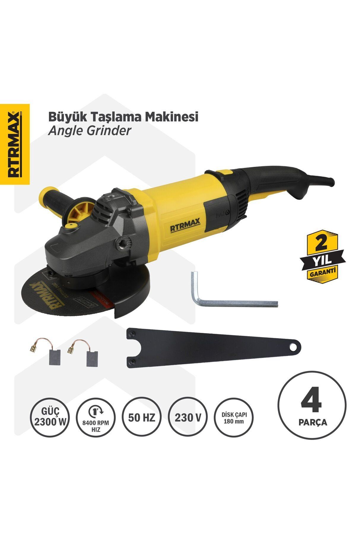 Rtm1180 Büyük Taşlama Makinası 180 Mm 2300 W