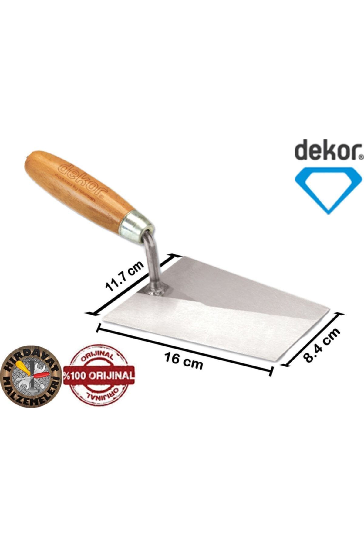 066 Duvarcı Malası Ahşap Saplı 16 Lık (kesik Uçlu)