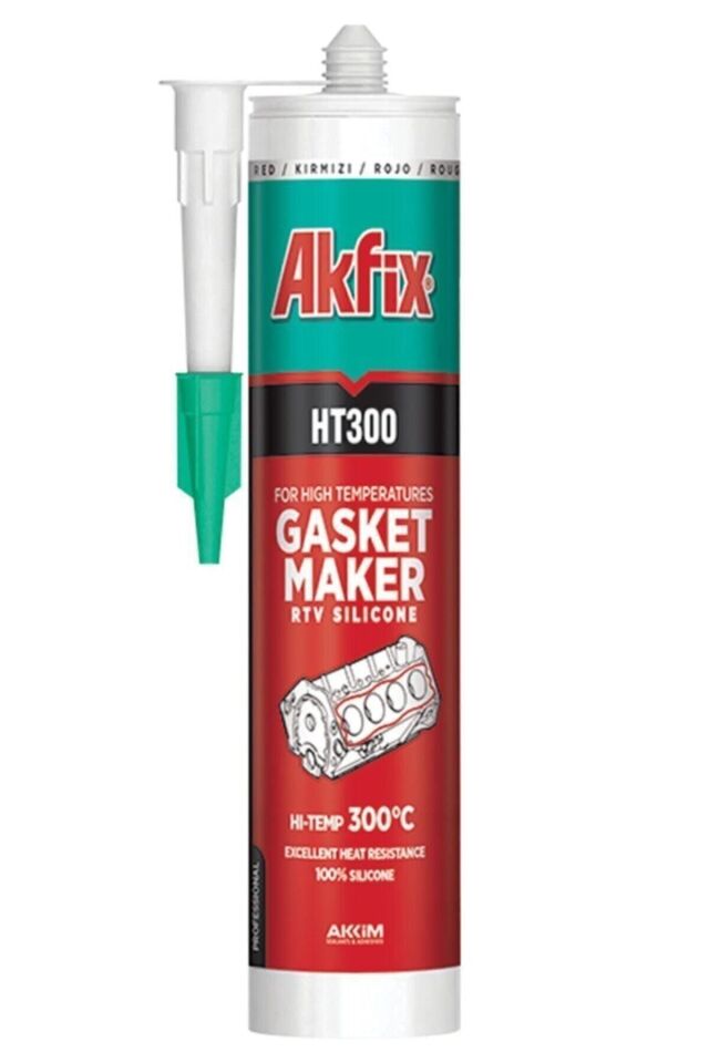 Ht300 Sa075 Yüksek Isı Silikonu 280 ml Kırmızı