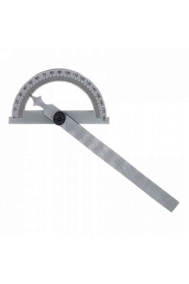 DW Açılı Iletki Gönye Açı Ölçer Cetvel 80x120 Mm