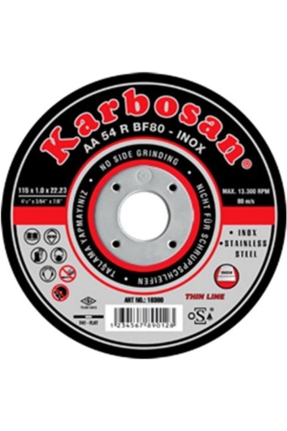 115 X 1 Inox Kesme Taşı (20 Adet)