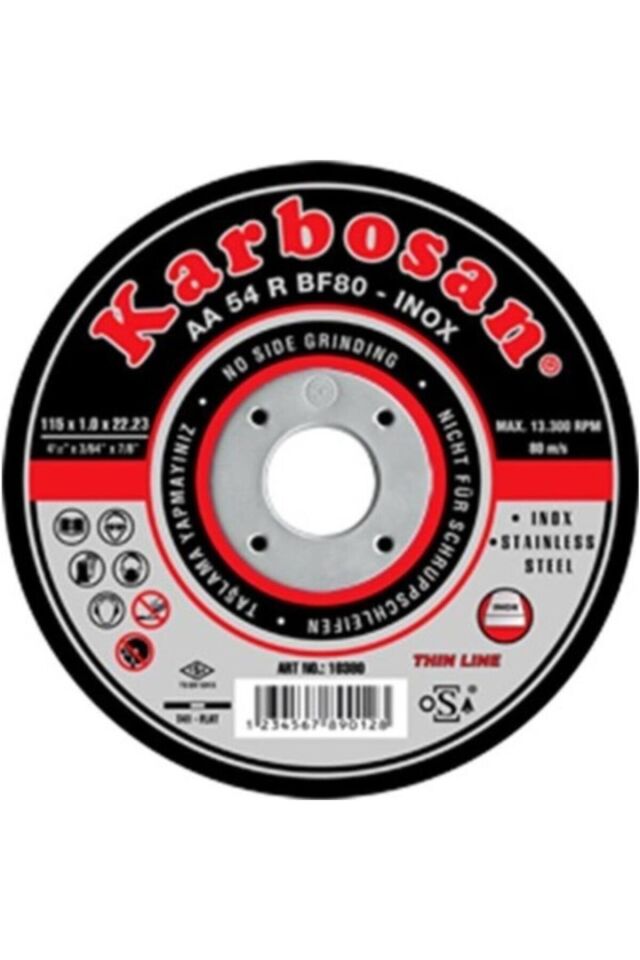115 X 1 Inox Kesme Taşı (20 Adet)